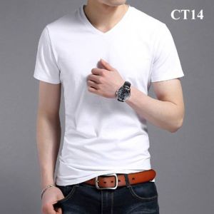 [XẢ KHO GIÁ SỐC * ] Áo thun nam cổ tim ngắn tay đẹp nhiều màu đủ size