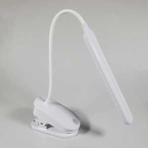 NEWSTYLE Lampu Meja Belajar Klip Portabel Desain Fleksibel LED 3 Warna USB Isi Ulang Baterai Tahan Lama 2.5W - NS-25 - 7CLLBLWH