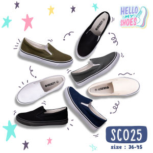 รองเท้าสลิปออน พื้นยางพารากันลื่น ขอบนุ่ม รุ่น SC025 สินค้าตรงปก จัดส่งไว แท้100%