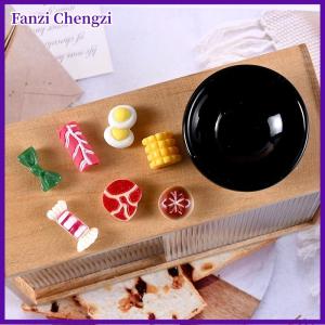 Fanzi 8 cái bộ Dollhouse thu nhỏ kim loại nhỏ nồi súp Nồi lẩu Nhà búp bê nhà bếp nội thất đồ nấu nướng chảo thực phẩm đồ chơi trang trí