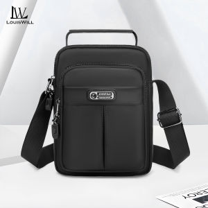 LouisWill Mini Shoulder Bag Mens Messenger Bag Travel Bag Business Bag Large Capacity Phone Bag Lightweight Casual Bag Fashion Leisure Sport Street Bag for College Student