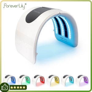 foreverlily 7 Colors PDT LED Photodynamic Therapy Heating Beauty Device LED Facial Mask Acne Removal Anti Wrinkle Lighten Spots