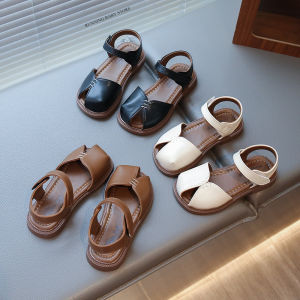 Fashion Semi-closed Toe Sandals for Children Princess School Dress Shoes New Arrivals Summer Evening Party Nice Shoe Girl I05264