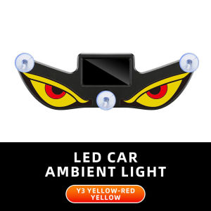 Solar Demon Eye LED Car Light  Car Atmosphere Lamp  New Suction Cup Mount Window Decor Light