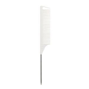 MUSASI Anti-static Pointed Tail Hair Styling Comb Barber Accessories Fine Tooth Steel Tip Tail Comb Quality Steel Pin Tip Brush Professional Hair Comb Barber