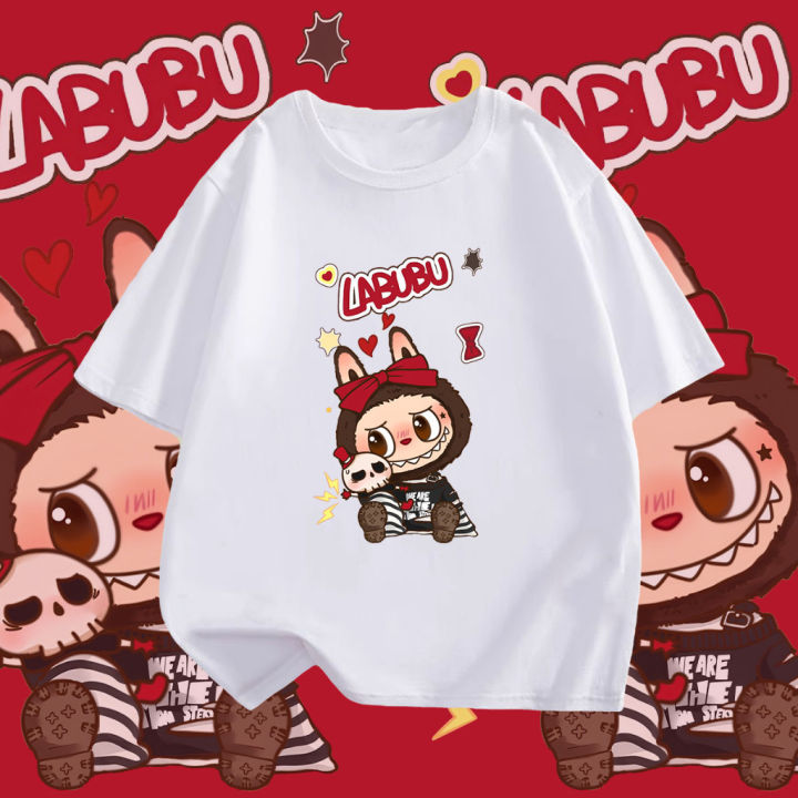 T shirt women Labubu Pop Mart T-Shirt Cotton Fabric Can Be orn By Both ...