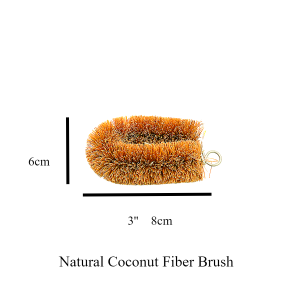 3 pcs berus sabut kelapa berus sabut hitam Berus Abalone berus sabut Coconut Fiber Brush Natural Fibers Scrubbing Brush Natural Coco Brush
