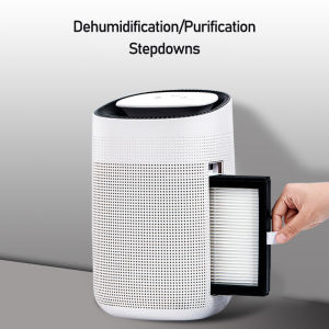 Dehumidifier Air Purifier 2 in 1 Household Mini Bedroom Dehumidifier Moisture Absorber Dormitory Dry Air Purification Dehumidifier