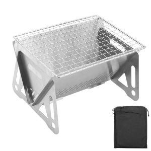 Bakaran Portable Alat Panggang Barbeque Grill Pemanggang Serbaguna Bbq Grill Outdoor Lipat Pemanggang Camping