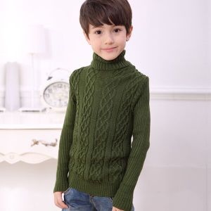 Ilona - Sweater Rajut Tebal Baju Hangat Turtleneck Anak Laki Laki Perempuan Usia 5-6 Tahun