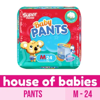 Super Twins Pants Baby Diaper Medium 24 - PANTS