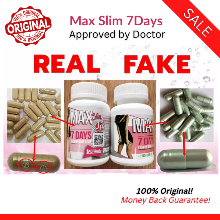 💯 FLASHSALE! [EFFECTIVE & BEST SELLING⭐] ORIGINAL Max Slim 7 Days Diet  Slimming Capsule, Thailand's Best Seller With QR Code, 30 Capsules  Pampapayat Pampasexy Lose weight
