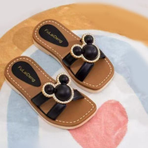 Sandal Jelly Anak Perempuan Motif Pita & Mutiara Bahan Karet Import Warna Pastel Size 24-35 Usia 1-8 Tahun