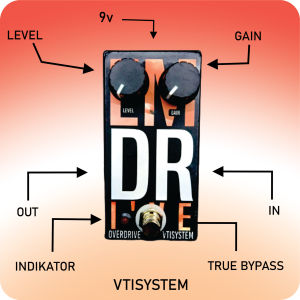 Efek Gitar EM Drive - Overdrive Termurah Premium VTISYSTEM