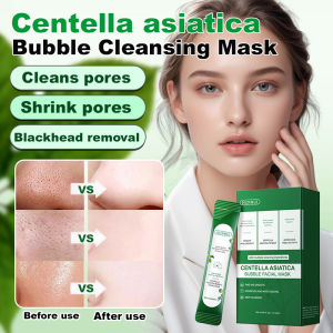 🌿【Buy 1 get 1 free】Centella Asiatica Bubble Clay Mask/3-in-1 Cleansing✨Pore Vacuum/Gentle Blackhead Removal/Overnight Glow Solution