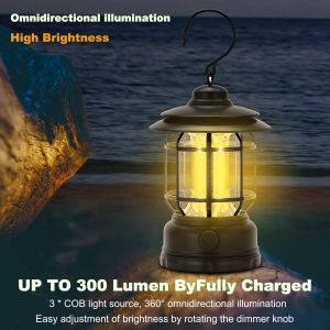 LUCKY KITCHEN HOME Camping Lanterns Rechargeable Portable Electric LED Camping Lights