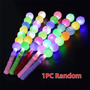 IFFINE Colorful LED Glowing Stick Sugar Gourd Flashing Toy Light Sticks Flashing Fluorescent Fluorescent Stick For Concert