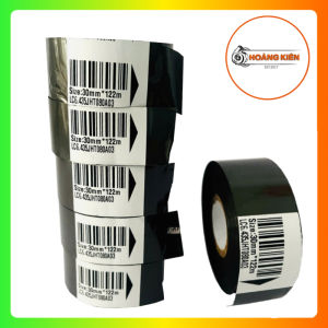 10 Cuộn mực in date DY8 HP241 LC6 - 30mm x 122m - Mực in nhiệt Ruy Băng In Hạn Sử Dụng