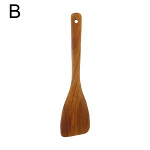 CHENJIE Durable Household Kitchenware Salad Shovel Home Kitchen Bamboo Wood Utensils Wooden Spoons Cooking Spatulas