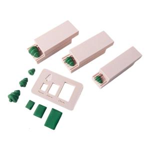 Polylactic Acid Clay Bead Roller Mould 3 Sizes Christmas Tree Shape for Handmade and Craft Creation