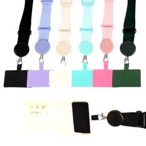 Widen Anti-lost Crossbody Mobile Phone Neck Strap Wrist Nylon Universal with Card Lanyard Adjustable