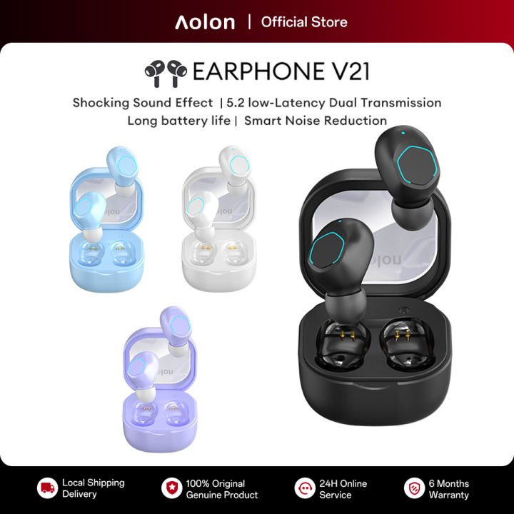 Aolon True Wireless Earbuds V21 TWS Bluetooth earphones with Built