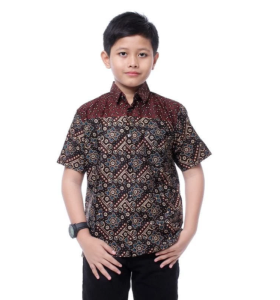 Promo Kemeja Batik Anak Cowok Lengan Pendek Umur 3 sampai 10 tahun Kemeja Batik Anak Laki-laki Motif Terbaru dan Terlaris