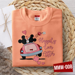 Mickey mouse Couple Friends Happily Ever After Lovebug Design Perfect for Gifts T-shirt