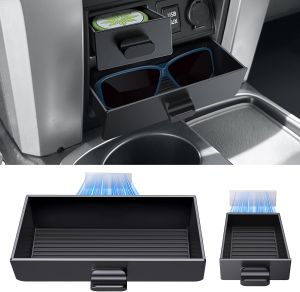 DIAMOOKY Upgraded Magnetic Center Console Organizer for Toyota 4Runner 2024 2023 2022 2021 2020-2014 Interior Accessories Lower Dash Storage Drawer Center Console Side Pocket -2pcs