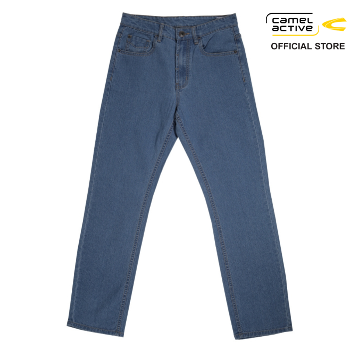 [Clearance] camel active Men Jeans 802 Regular Fit Stretch Denim Blue  Washed Jeans 9-802AW23JNB495 Lazada