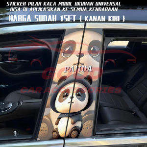 Ready Stock Car sticker PE film Cover Stripe Car Door Center Column Pillar sticker Car Window Middle 98 Panda
