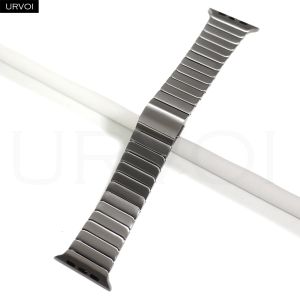 URVOI Vòng đeo tay liên kết titan cho Apple Watch Ultra 3 2 Series 11 10 9 8 7 SE Dây đeo khóa từ tính Dây đeo cổ tay 45 49mm2026