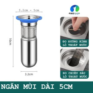 BỘ INOX 304 CHỐNG MÙI NHÀ VỆ SINH. Model: KRX01. Ngăn mùi nhà tắm chống côn trùng xâm nhập. The Aone