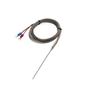 WRNK-191 Type K Armoured ThermocoupleSensor Bendable Probe Wire Dia.1mm/1.5mm/2mm Length 50/100/200/300/500mm 0-1100 Degree