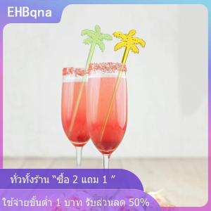 [COD] EHBqna KITCHEN 50pcs มะพร้าวต้นไม้ค็อกเทล swizle sticks เครื่องดื่มกวนกาแฟ mudler pudler