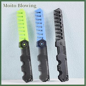 Moito Multifunctional Portable Plastic Folding Pocket Combs Barber Men Oil Head Beard Combs Hair Styling Wide Tooth Combs