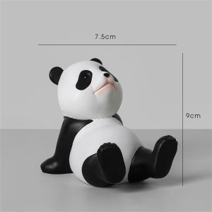 [Size: About 9cm High] National Treasure Panda Mobile Phone Holder Ornament Creative Knick-knack Strong Support To Prevent Falling Phone Holder Decoration