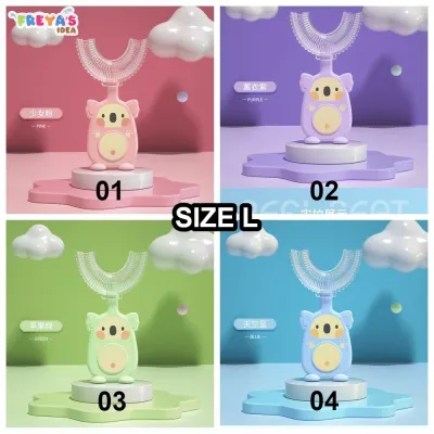 FR-C349 Sikat Gigi U Anak Karakter ( KOTAK ) / U Shaped Toothbrush Children Sikat Gigi Bayi Silikon