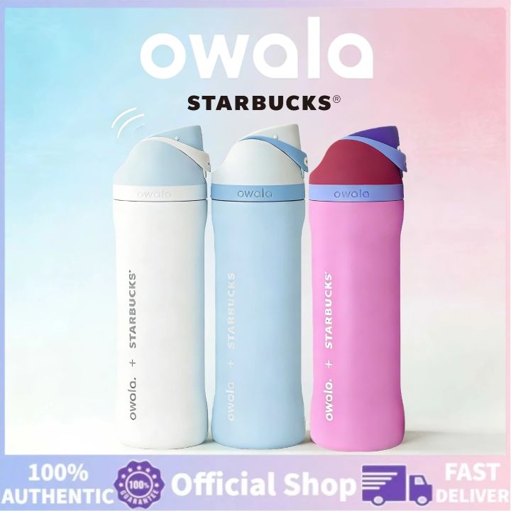 100% Authentic】Owala x Starbucks FreeSip Water Bottle 24oz/32oz