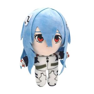 JIA M สำหรับเด็กๆ คาวาอิ Ayanami Rei อะนิเมะ ตุ๊กตาการ์ตูน 25ซม. ค่ะ ตุ๊กตา Evangelion EVA ของเล่นยัดไส้ เปรี้ยวยูอาสุกะ ของเล่นตุ๊กตาผ้า