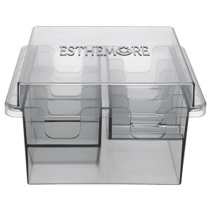 GUAIP Universal Hair Clipper Storage Box Plastic 8 Grids Hair Clipper Tools Hair Clipper Accessories Storage Case Limited Position Comb Storage Rack Salon