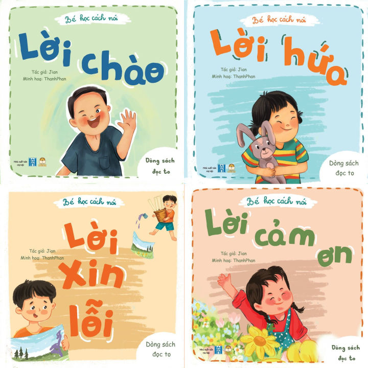 Sách - Bé học cách nói lời chào, lời hứa, lời cảm ơn, lời xin lỗi ...