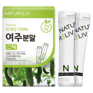 NatureLive Korean Yeoju Jujube Powder Stick – 60g (2g x 30) | Seedless No Additives Bitter Melon Health Tea | Ships from Korea