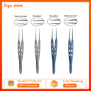 Titanium Stainless Straight Forceps Autoclavable Micro Surgery Forceps Micro Tweezers Ophthalmic Micro Tools