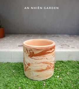 COMBO 3 Chậu Đất Nung Hình Trụ Kích thước 8x8cm-3 màu - Trồng Sen Đá - Xương Rồng- LỖI 1 ĐỔI 1