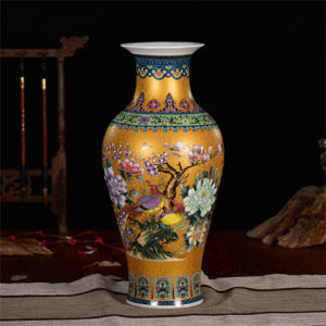 35CM Ceramic Vase Ornaments Home Decorations Royal Chinese Porcelain Vase Decorative Flower Ceramic Vase Ornaments Pot Jingdezhen Porcelain Vase