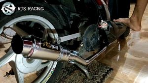 Knalpot Racing RCB Ngebas Adem Suara Gahar Murah Road Race Beat Fi Beat Karbu Mio Sporty Mio Smile Mio M3 /J / Z Mio GT Xeon GT/RC Xeon karbu Scoopy Soul GT Fino Fi X Ride Spin Nex Sky wive Sky Drive Vario 125/150 Vario 110 Karbu Freego Fazzio Genio