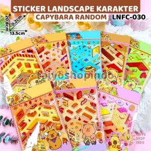 TAIYO Sticker Landscape Karakter Stiker Ruangan Background Tempel DIY Miniatur Toko Ruangan Dekorasi