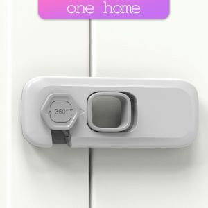One Home ล็อคนิรภัยสี่เหลี่ยม ตัวล็อคประตูตู้เย็น ราคาต่อ 1 ชิ้น  ตัวล็อคที่ป้องกันไม่ให้เด็กเปิดลิ้นชัก safety lock
