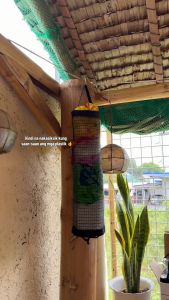 [FREE HOOK] Mesh Trash Bag Holder Wall Mount Kitchen Plastic Bag Dispenser Organizer